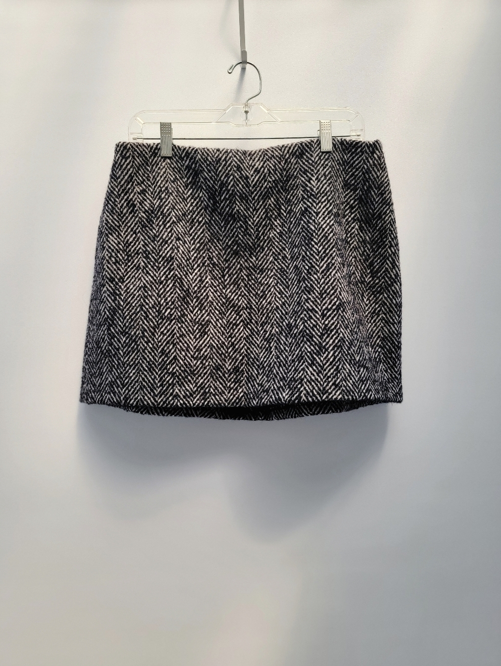 Abercrombie Fitch The Scarlett Mini Skort Size Large Black Wool Academia Preppy